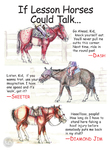 Horse Humor - If Lesson Horses Could Talk